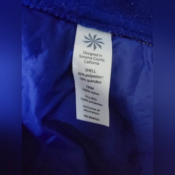 Athleta Women's Vibrant Blue Ski Jacket - Picture 5 of 6
